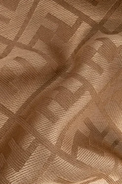 Fendi beżowy Chusta z monogramem
