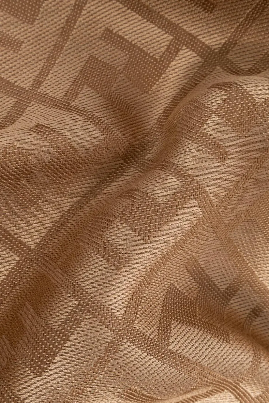 Fendi beżowy Chusta z monogramem