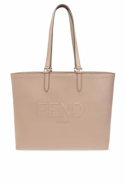 Fendi beżowy Torba typu ‘shopper’ z logo
