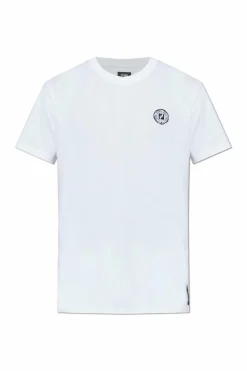 Fendi BIAŁY T-shirt z logo