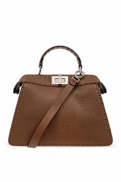 Fendi BRĄZOWY Torba na ramię ‘Peekaboo IseeU Small’