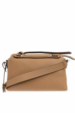 Fendi BRĄZOWY Torba na ramię `By The Way Selleria Medium`