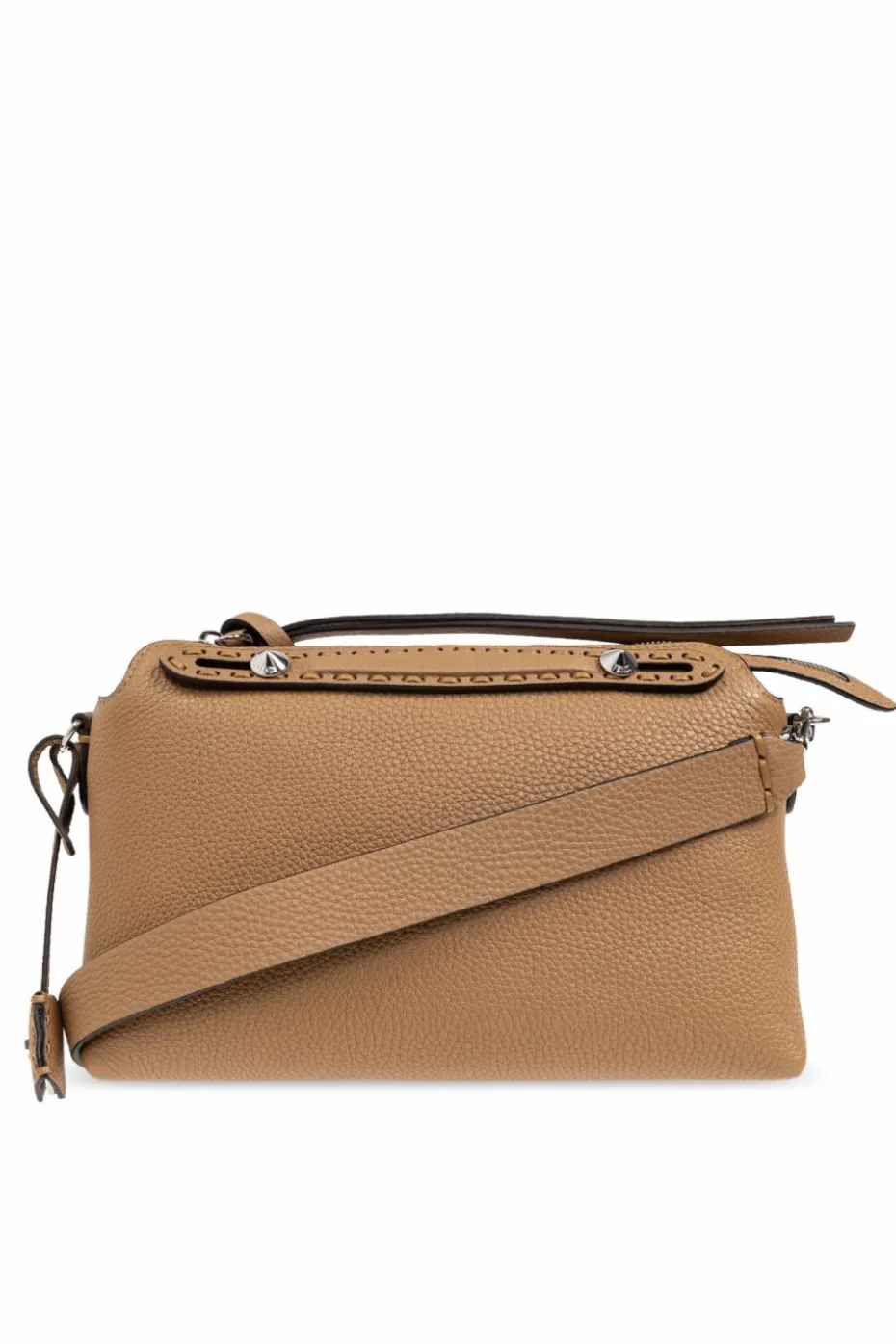 Fendi BRĄZOWY Torba na ramię `By The Way Selleria Medium`