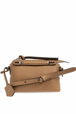 Fendi BRĄZOWY Torba na ramię `By The Way Selleria Mini`
