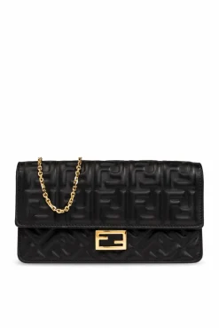 Fendi CZARNY Portfel na łańcuchu ‘Baguette’
