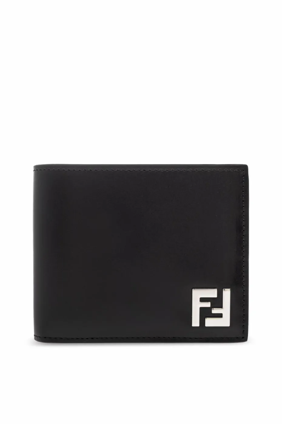 Fendi CZARNY Skórzany portfel