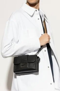 Fendi CZARNY Torba na ramię `Double Baguette`