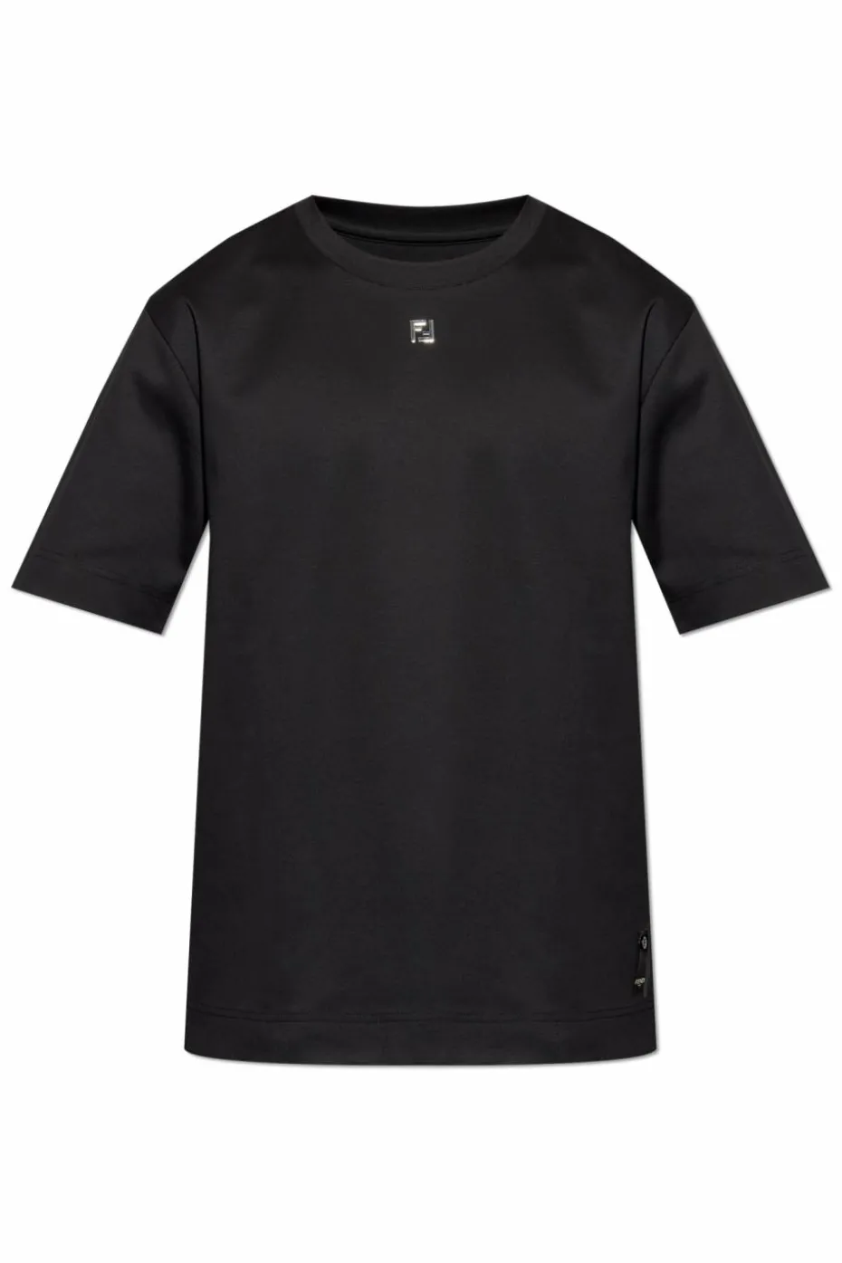 Fendi CZARNY T-shirt z logo
