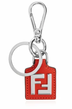 Fendi CZERWONY Brelok z logo