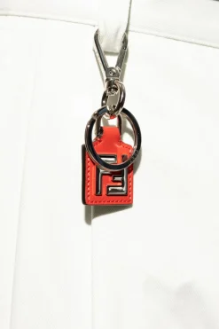 Fendi CZERWONY Brelok z logo
