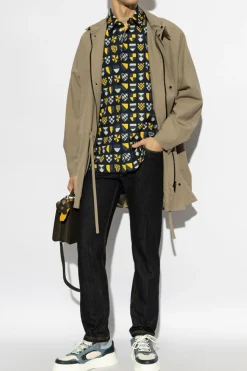 Fendi GRANATOWY Jeansy z logo