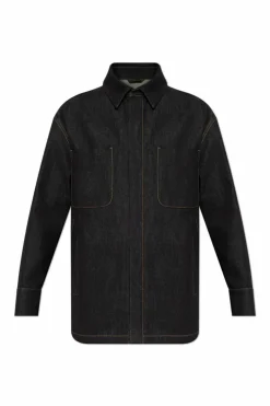 Fendi GRANATOWY Koszula jeansowa