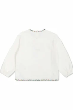 Fendi Kids BIAŁY Bluza z logo i motywem kwiatowym
