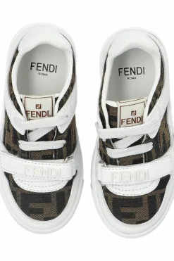 Fendi Kids BIAŁY Buty sportowe z logo