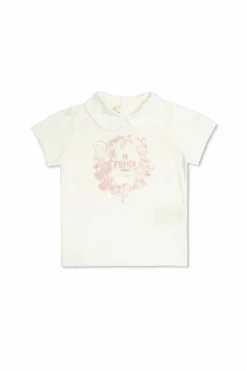 Fendi Kids BIAŁY T-shirt z logo