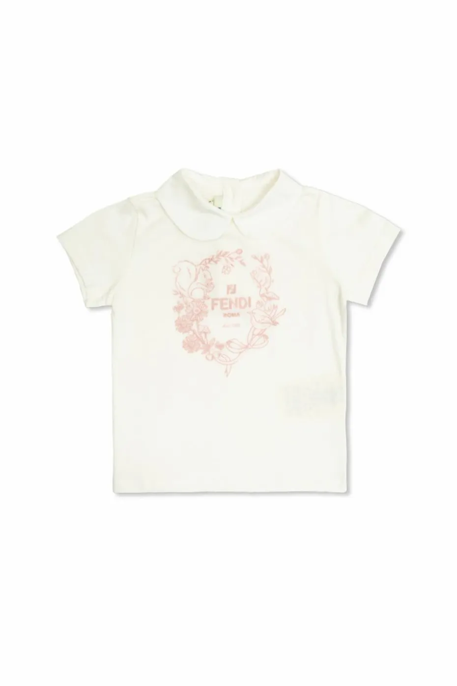Fendi Kids BIAŁY T-shirt z logo