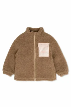 Fendi Kids BRĄZOWY Kurtka z logo