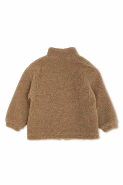 Fendi Kids BRĄZOWY Kurtka z logo