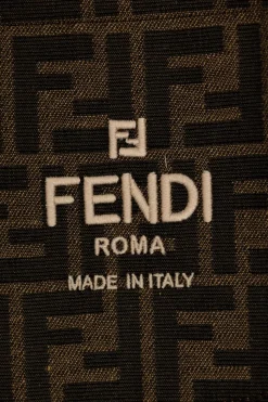 Fendi Kids BRĄZOWY Spódnica z monogramem