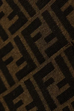 Fendi Kids BRĄZOWY Spódnica z monogramem