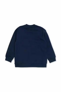 Fendi Kids GRANATOWY Bluza z kolorowym nadrukiem