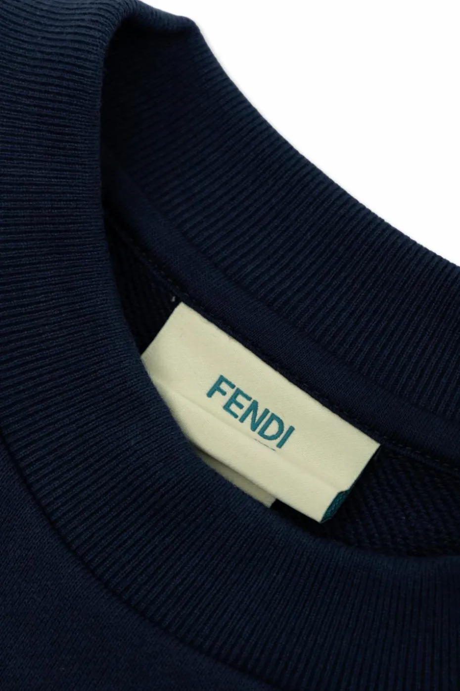 Fendi Kids GRANATOWY Bluza z kolorowym nadrukiem