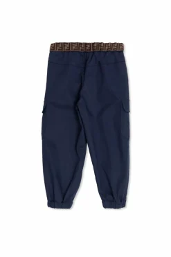 Fendi Kids GRANATOWY Spodnie typu `cargo`