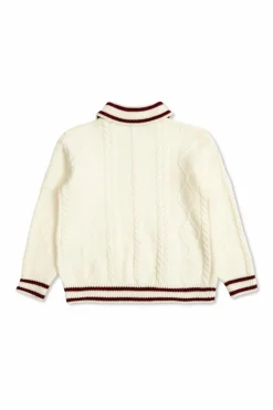 Fendi Kids kremowy Wełniany sweter