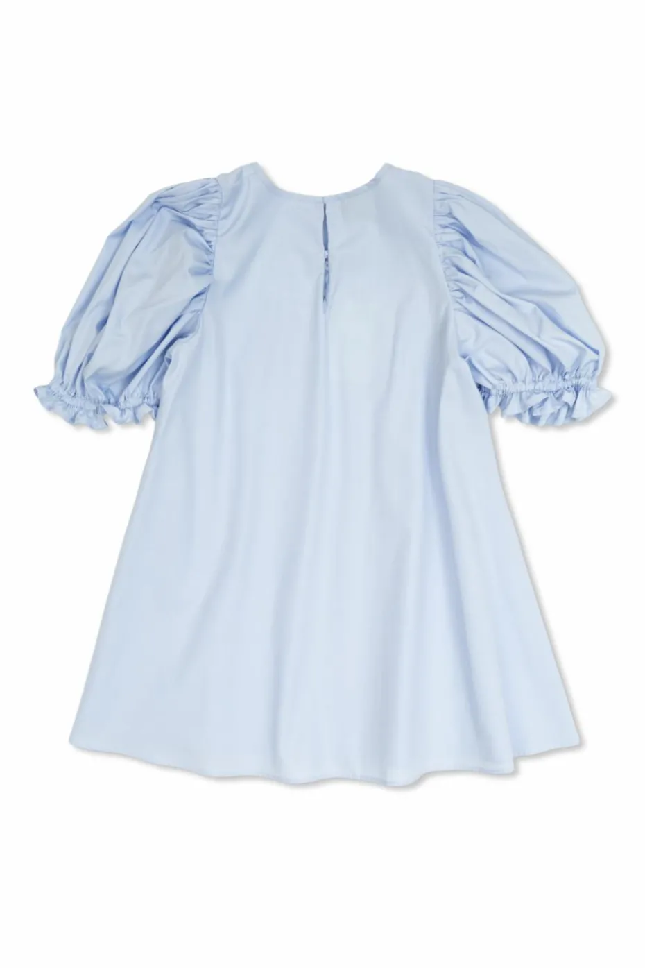 Fendi Kids NIEBIESKI Bawełniana sukienka z wyszytym logo