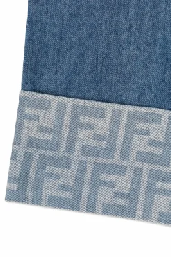Fendi Kids NIEBIESKI Jeansy z szerokimi nogawkami