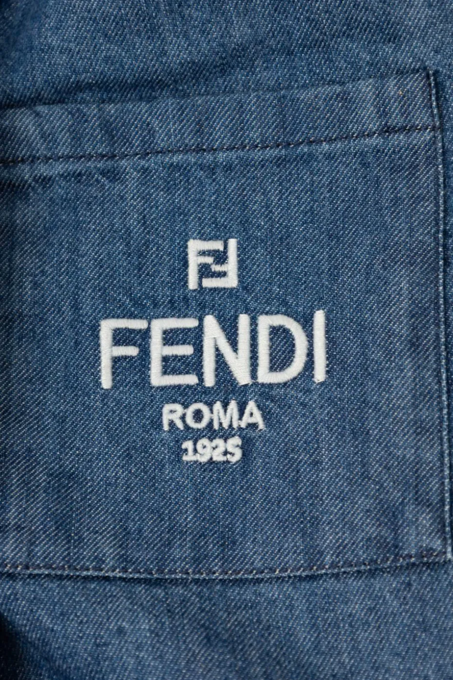 Fendi Kids NIEBIESKI Jeansy z szerokimi nogawkami