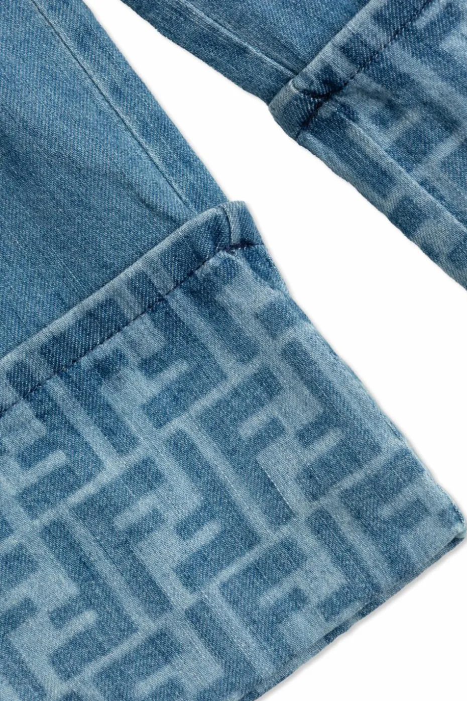 Fendi Kids NIEBIESKI Jeansy z nogawkami o szerokim kroju