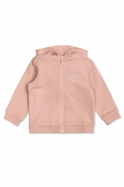 Fendi Kids RÓŻOWY Bluza z kapturem