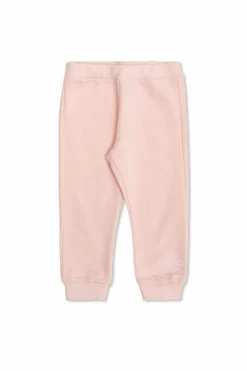 Fendi Kids RÓŻOWY Spodnie dresowe z wyszytym logo