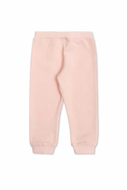 Fendi Kids RÓŻOWY Spodnie dresowe z wyszytym logo