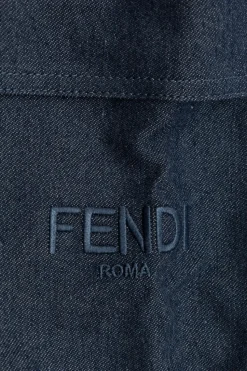 Fendi Kids SZARY Spodnie dresowe typu `cargo`