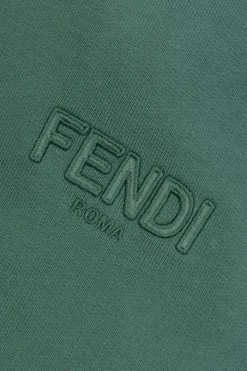 Fendi Kids ZIELONY Bluza z kapturem