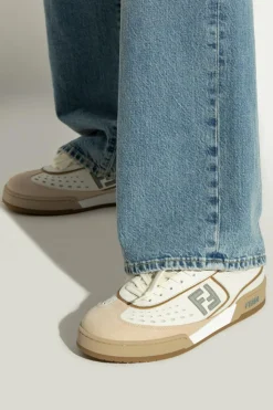 Fendi kremowy Buty sportowe