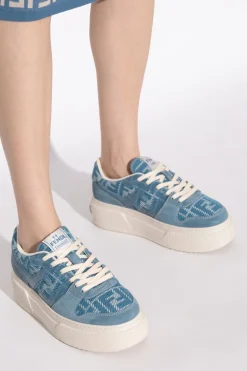 Fendi NIEBIESKI Buty sportowe `Match`