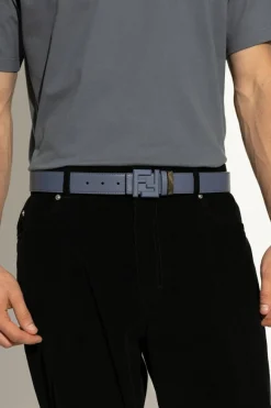 Fendi NIEBIESKI Dwustronny pasek