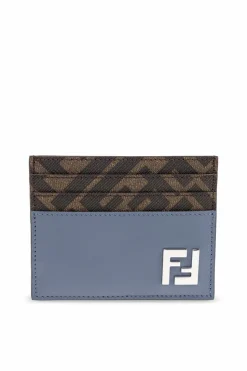 Fendi NIEBIESKI Etui na karty z logo