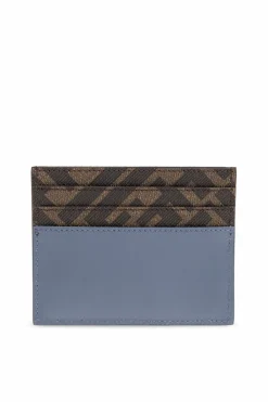 Fendi NIEBIESKI Etui na karty z logo