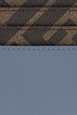 Fendi NIEBIESKI Etui na karty z logo