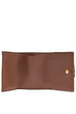 Fendi NIEBIESKI Portfel z log