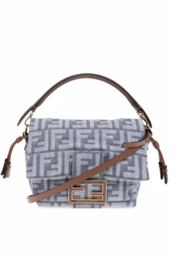 Fendi NIEBIESKI Torba do ręki `Mamma Small