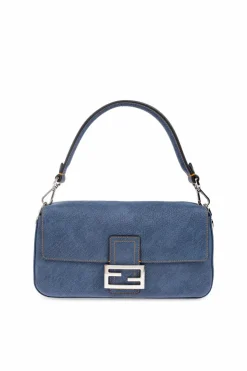 Fendi NIEBIESKI Torba na ramię `Baguette Medium`