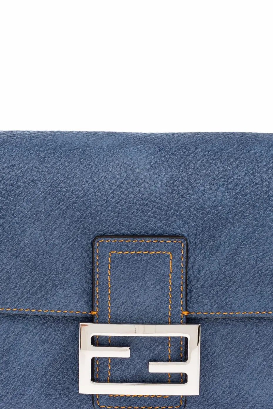 Fendi NIEBIESKI Torba na ramię `Baguette Medium`