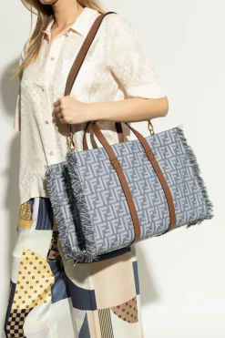 Fendi NIEBIESKI Torba `Summer` typu `shopper`