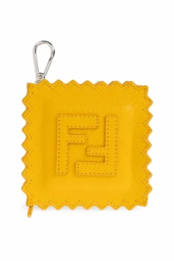 Fendi ŻÓŁTY Zawieszka do torby w kształcie ravioli