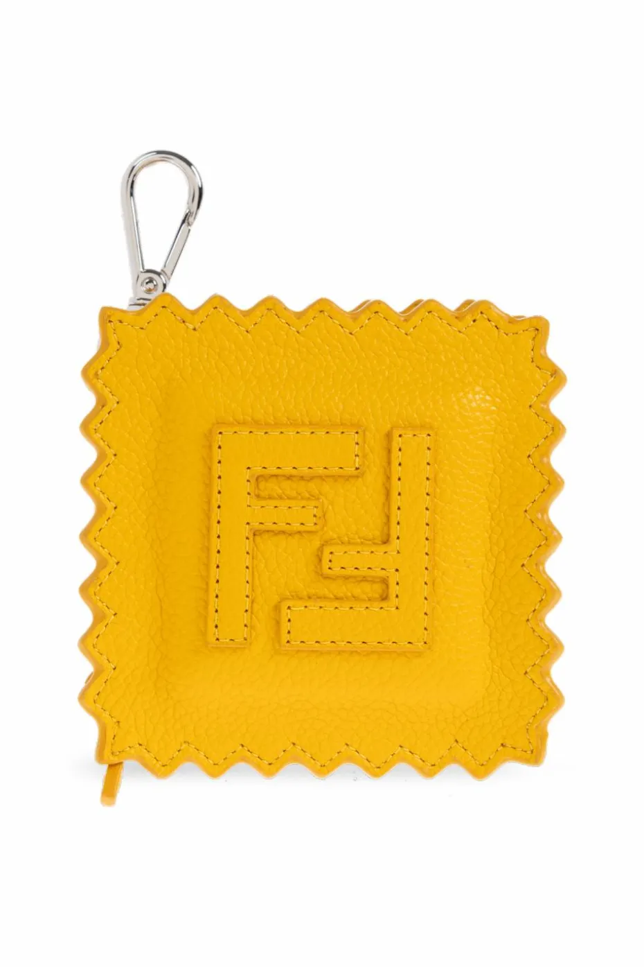 Fendi ŻÓŁTY Zawieszka do torby w kształcie ravioli